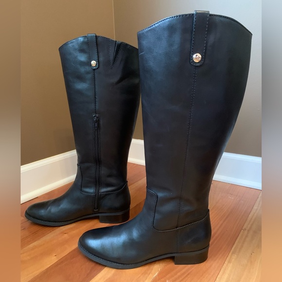 NWT International Concepts (INC), Woman’s Riding Boot/Wide Calf/Black Leather/11 - Picture 3 of 15